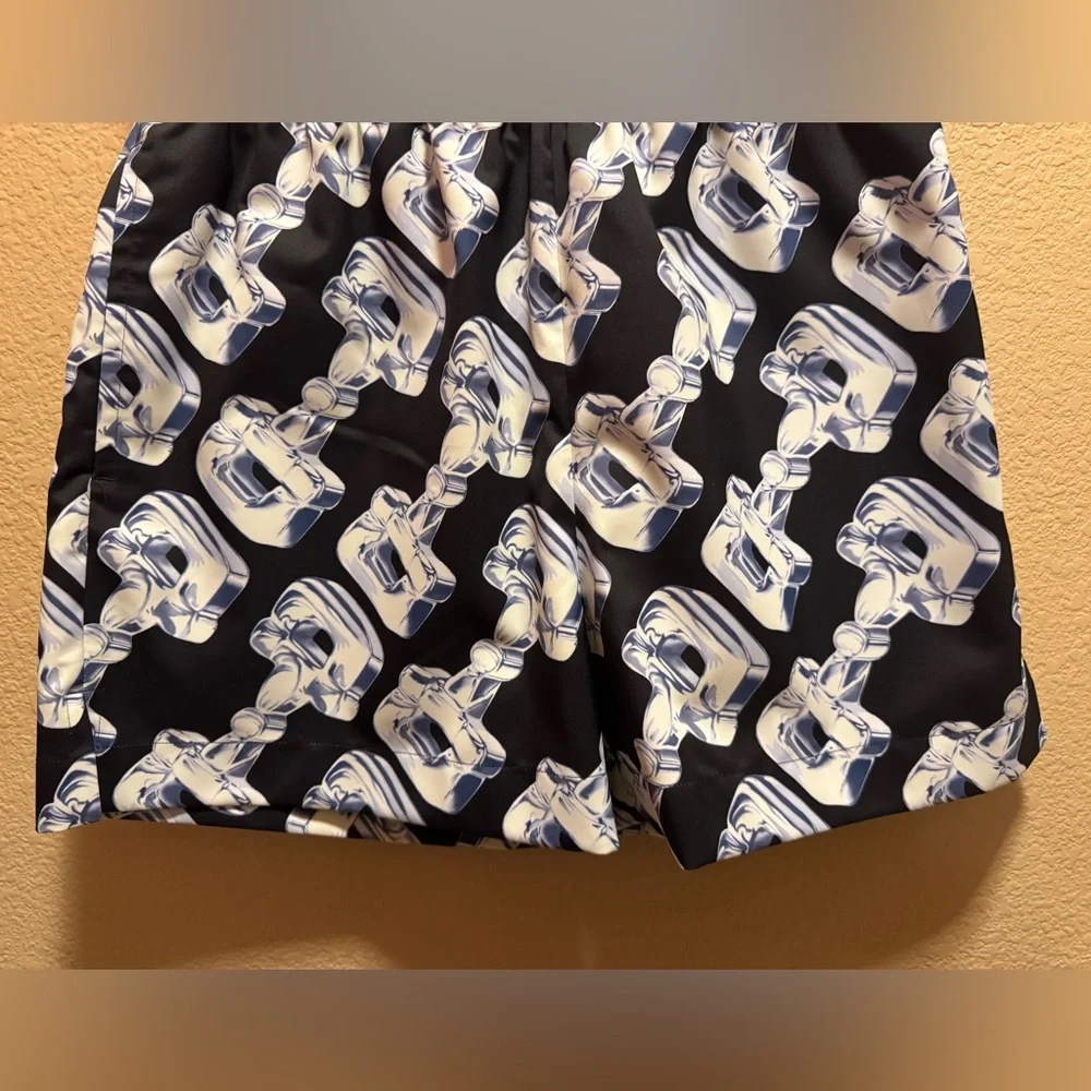 New Gucci Horsebit Logo Shorts Blue Black Size IT 46 US M Waist 32